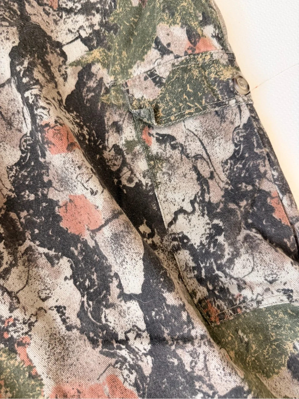 Natural Gear Men's Camouflage Cargo Pants XXL Camo Green/Black/Tan Hunting